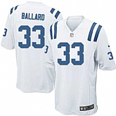 Nike Men & Women & Youth Colts #33 Ballard White Team Color Game Jersey,baseball caps,new era cap wholesale,wholesale hats